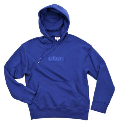 LEVIS VINTAGE CLOTHING LVC 1950'S PULLOVER HOODIE DARK BLUE LEVIS VINTAGE CLOTHING LVC 1950'S PULLOVER HOODIE DARK BLUE