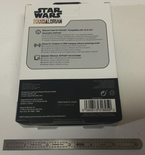 Star Wars The Mandalorian Helmet Silicone AirPods Case Generation 1 & 2 Disney - 第 2/2 張圖片
