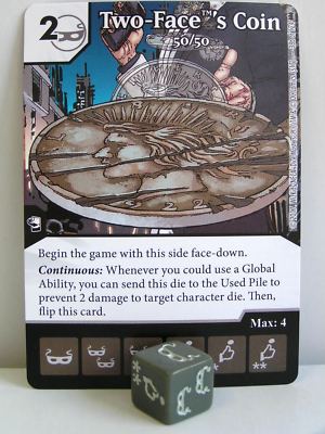 Dice Masters - 2x #038 Two-Face's Coin 50/50 - Batman