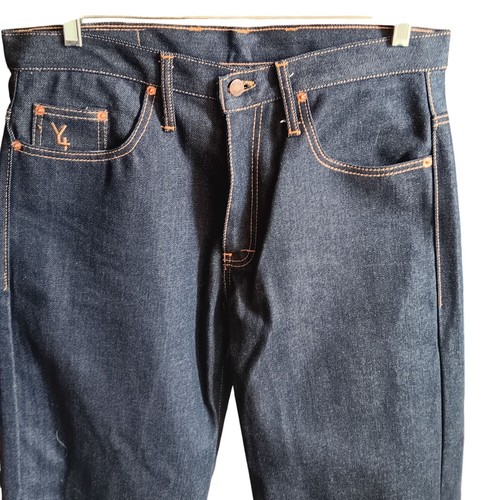 NUEVO HECHO EN EE. UU. 34x38 Brandel Denim Estilo 101 EE. UU. Hombres Pantalones de mezclilla de pierna recta - Imagen 7 de 12