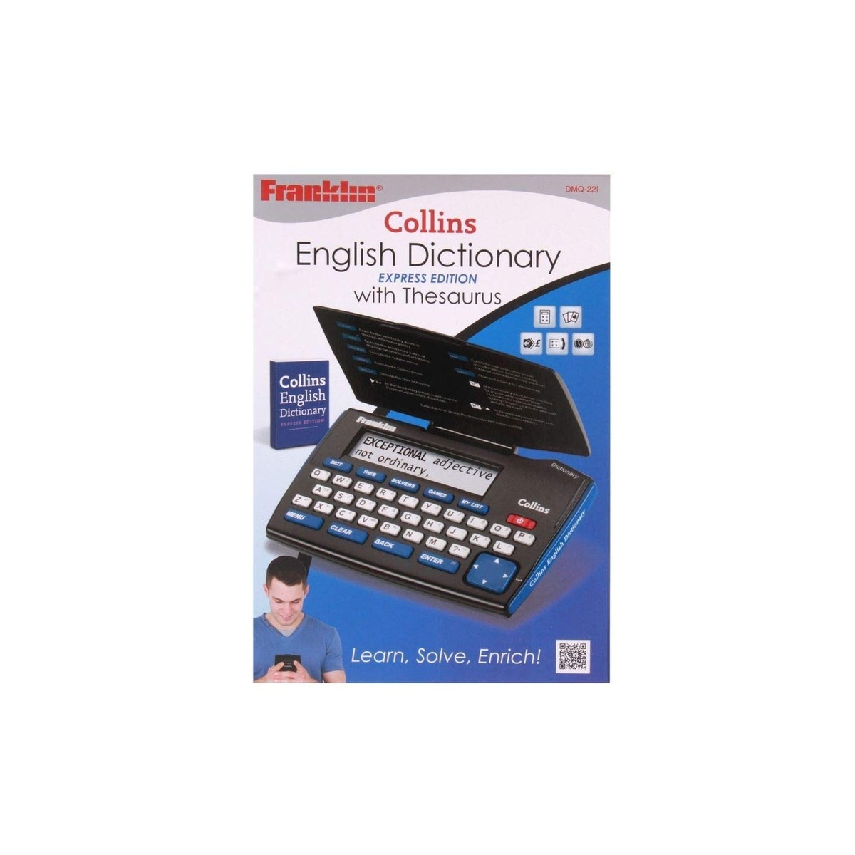 Franklin DMQ221 Collins English Dictionary with Thesaurus for sale