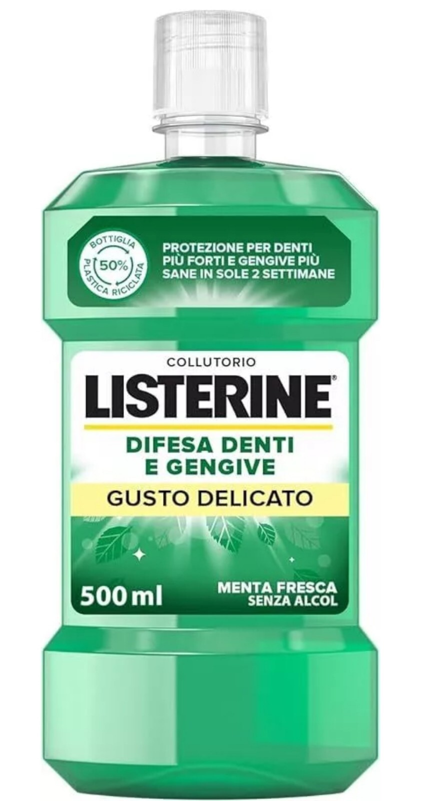 Listerine Colluttorio Denti E Gengive Da 500 ML + 100ML Gratis