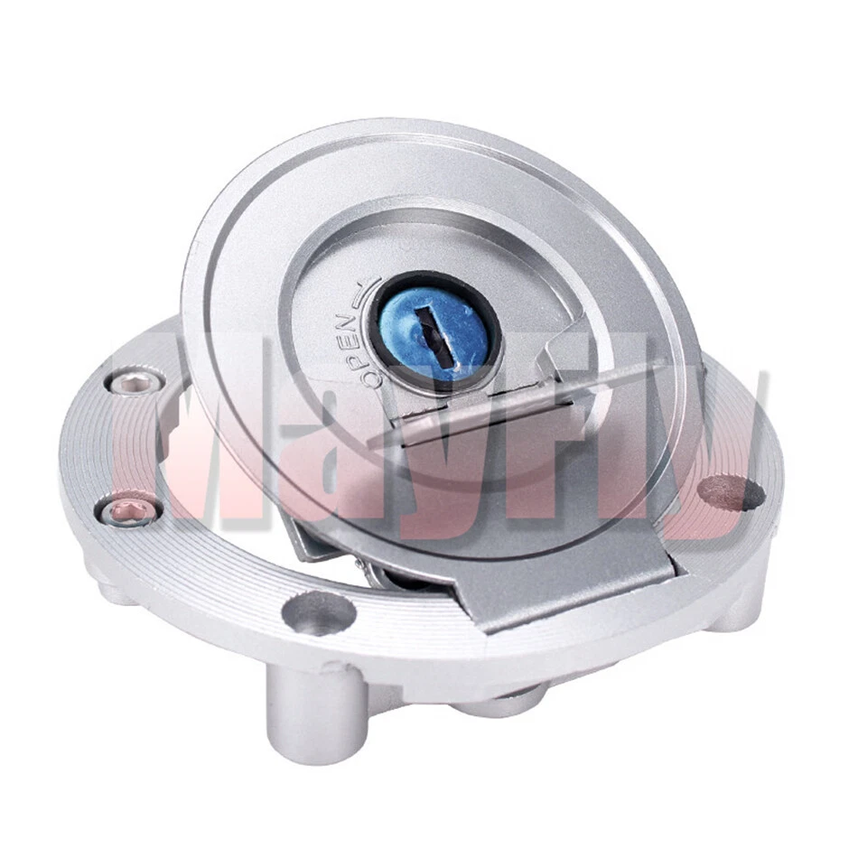 Bloqueo de tapa de tanque de combustible y gasolina con llave apta para YZF R1 R6 R6S FZ1 FZ6N FZ6R FJR1300 Foto 4 de 4