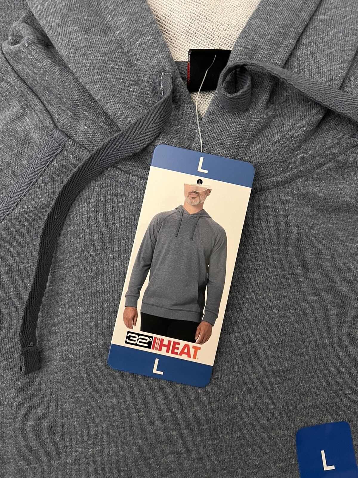 32 Degrees Heat Men's Comfort Terry Pullover Hoodie, Blue, Size Large | eBay