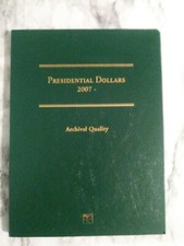 PRESIDENTIAL DOLLARS 2007 - ARCHIVAL QUALITY GOLD TONE 24 COINS EXCELLENT