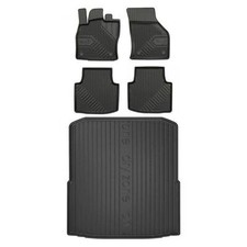 Frogum No.77 Satz Gummifußmatten und Kofferraummatten für Skoda Superb III 2015-