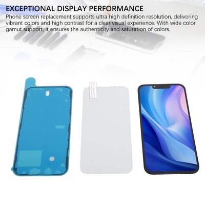 Neu 6,1 Zoll Telefon Bildschirm Ersatz High Definition Anti Kratzer 3D Touchscreen