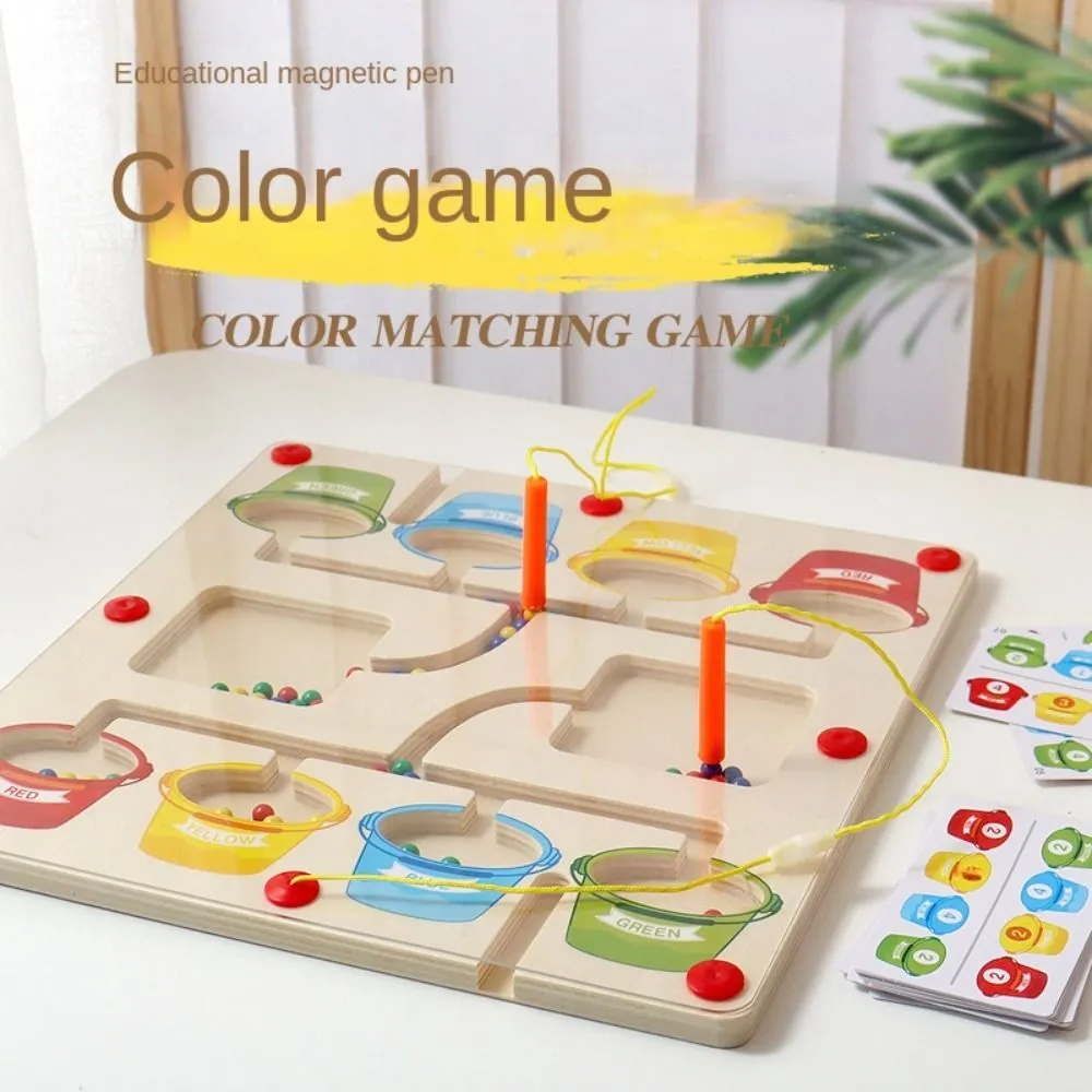 Holz Montessori Spielzeug Matching-Spiel Vorschul-Kleinkind-Aktivitäten