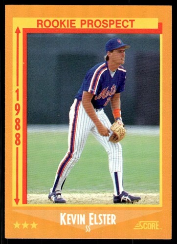 1988 Score "Rookie Prospect"  #624   Kevin Elster   SS   New York Mets FREE ship