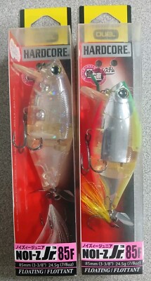 Lot Of (2) Duel Hardcore NOI-Z JR 85f Lures( Floating- Different Colors)