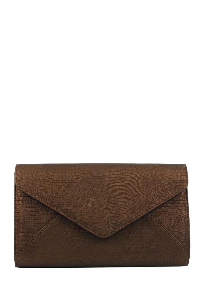 Romeo & Juliet Bronze Becca Clutch NWT $58