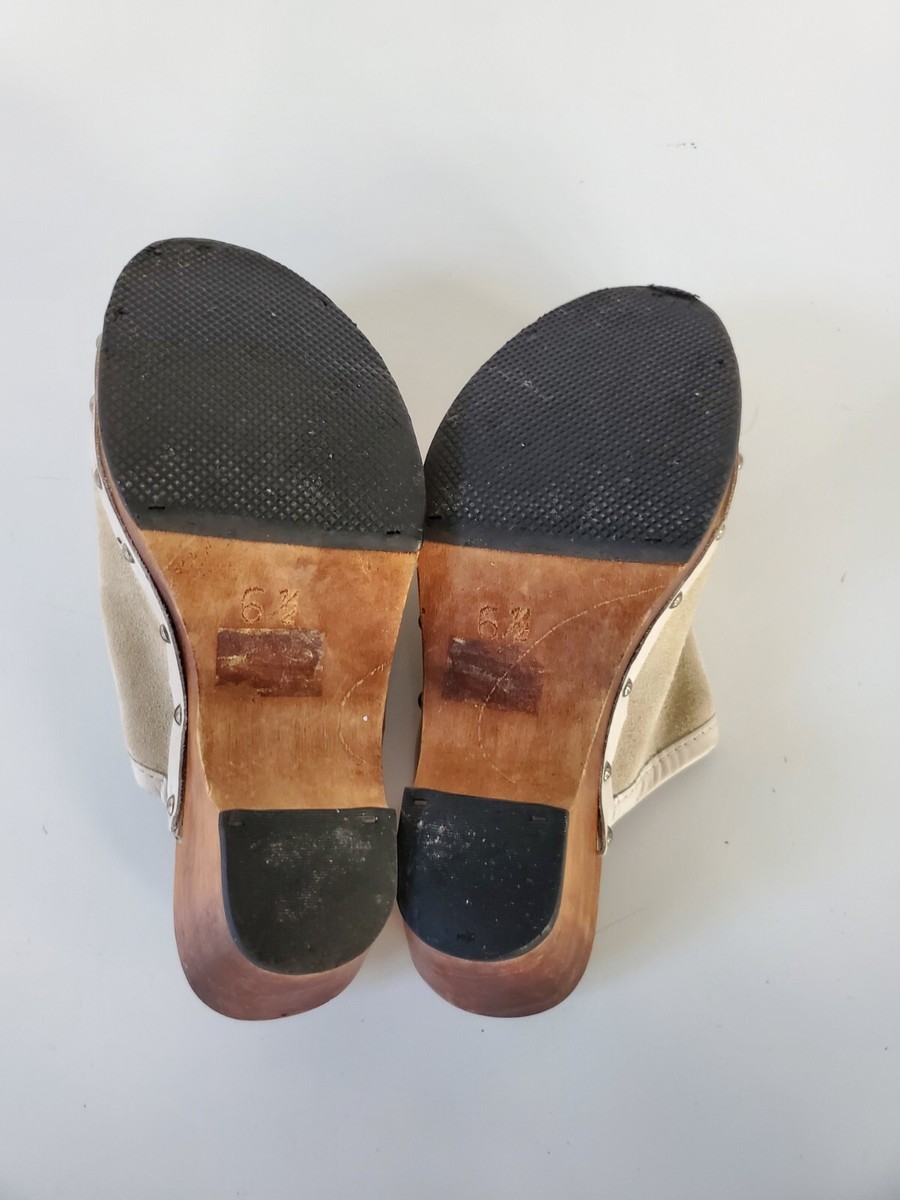 靴 _Fot wood heel mules octagon _Fot wood heel mules octagon