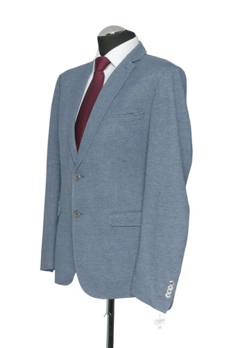 180 0136 Finshley & Harding Sakko Jacke Gr. 54 blau Einreiher Freizeit Mod. Bill - Bild 3 von 5