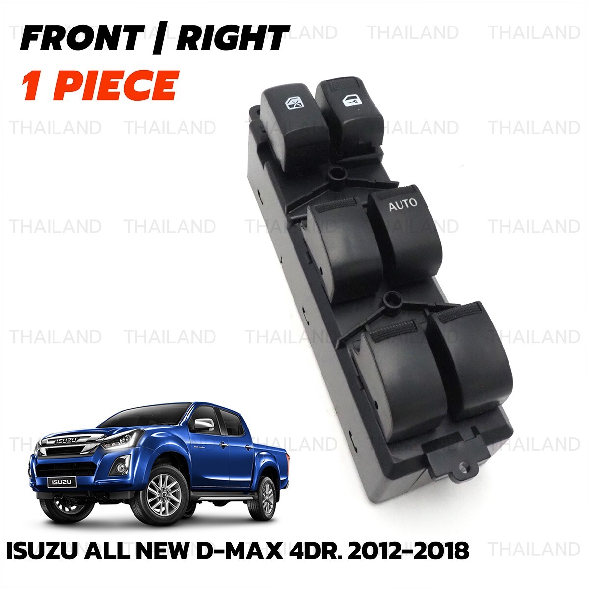 Fits Isuzu D-Max Dmax TFR 4Dr V-Cross 2012 - 18 RHD Power Window