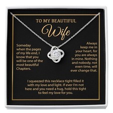 To My Wife Necklace, Vanlentines Gifts For Women, Anniversary Gift For Wife