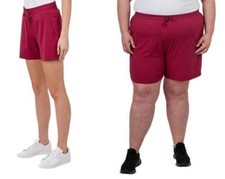 Tuff Athletics Ladies' Pull on Short Slant Pockets, Quick Dry Sm, Med,XXL,2X