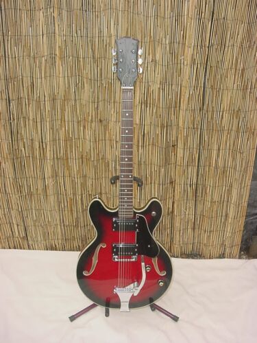 Vintage 60's Matsumoku Teisco Semi-Hollow Body Electric Guitar / Original