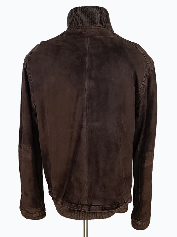 Vintage Chevignon Mens Brown Leather Suede Aviator Bomber Jacket Size XL - Image 2 of 4