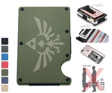 Legend of Zelda RFID Blocking Metal Wallet Money Clip Metal Credit Card Holder