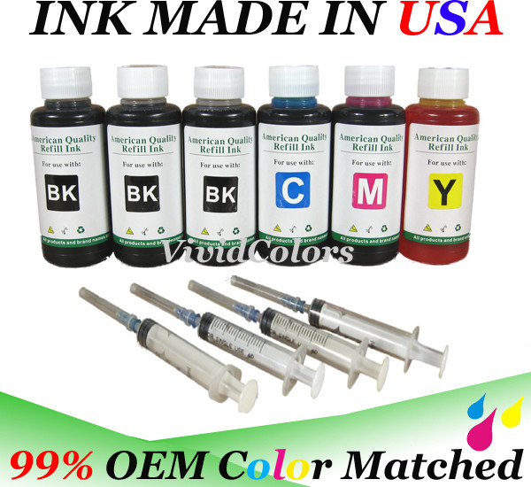 600ml refill ink kit for HP Canon Brother Dell and ALL Others Printers Xtr black