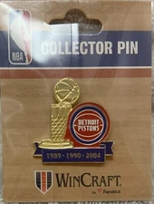 DETROIT PISTONS 3x NBA CHAMPIONS COLLECTOR PIN NEW WINCRAFT