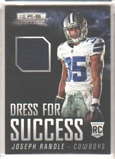 2013 Panini Rookies & Stars Dress for Success Materials Joseph Randle #14 RC