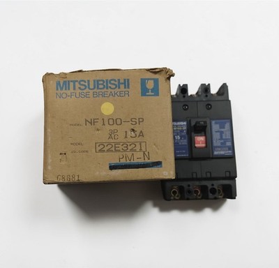 MITSUBISHI NF100-SP CIRCUIT BREAKER 15A 220VAC 50KA FREE FAST SHIPPING