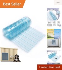 13.7in x 4.9ft Door Replacement Flaps for Dog House - Easy to Cut Install T...