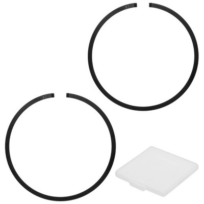 2er-Satz Motor-Kolbenringe Kit für 54mm x 1.5mm duktiles Eisen [Schwarz]