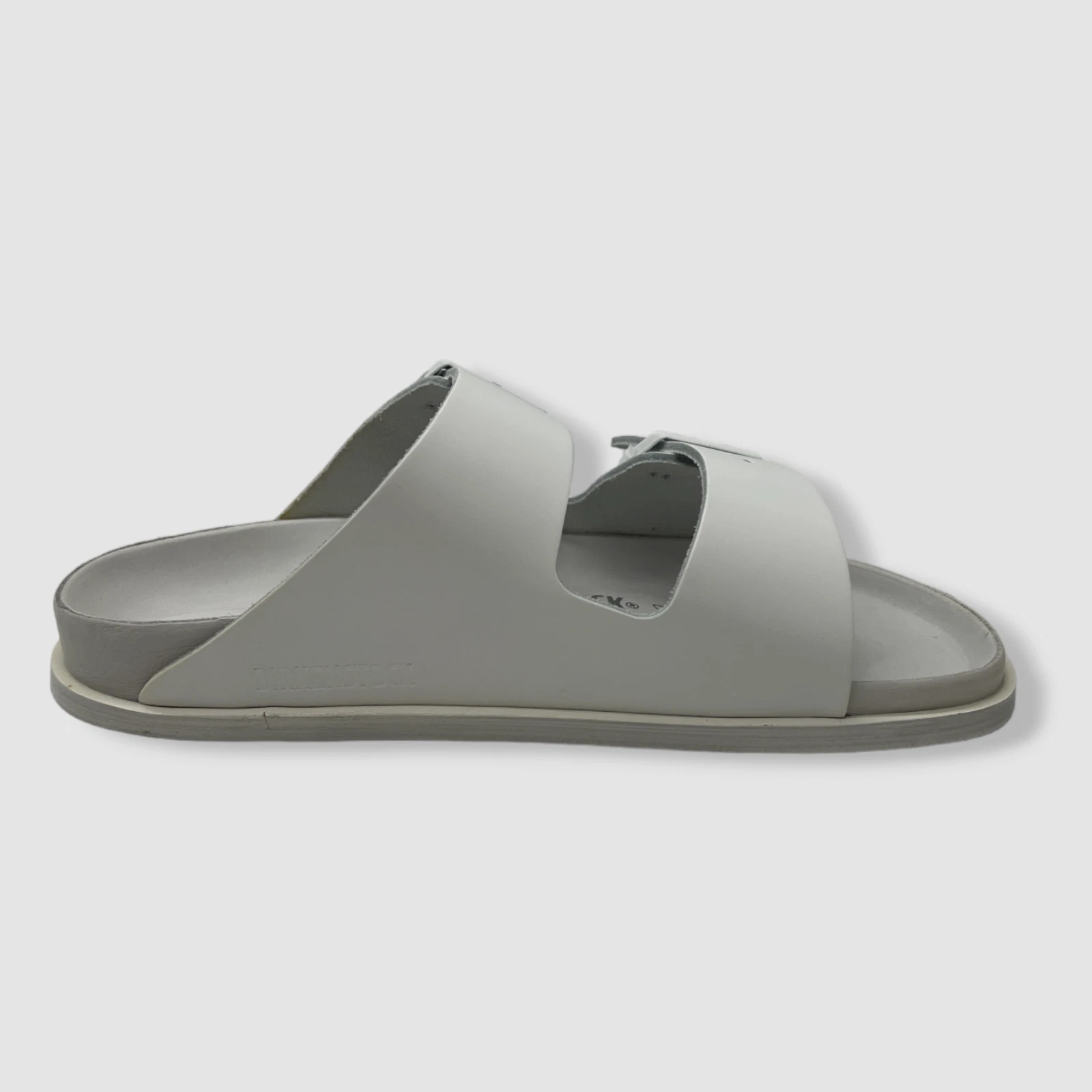$430 Birkenstock Women White Arizona Avantgarde Leather Sandals Shoe 37 EU/6 US