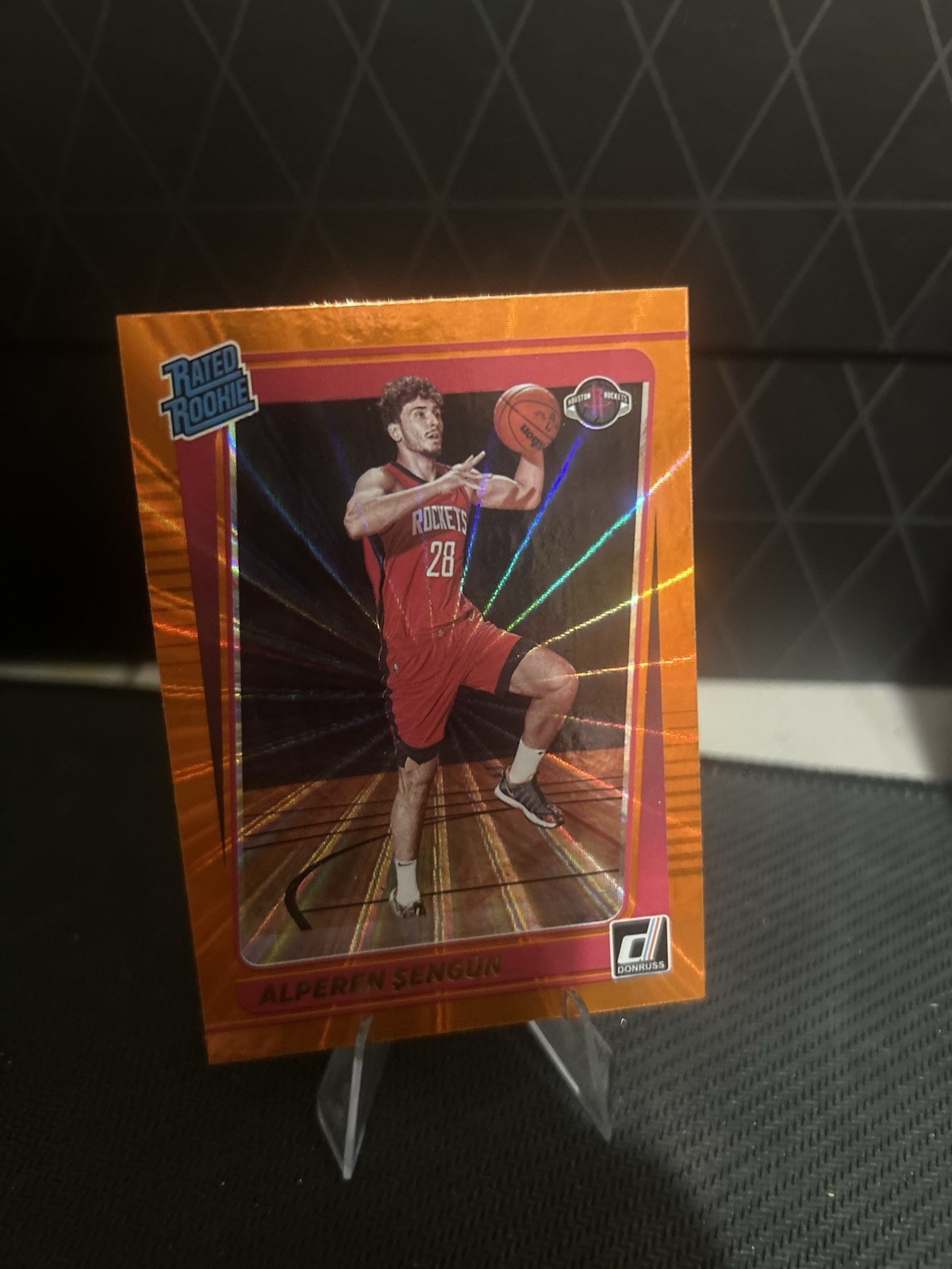 2021-22 Panini Donruss - Rated Rookie Alperen Sengun #219 Holo Orange Laser (RC)