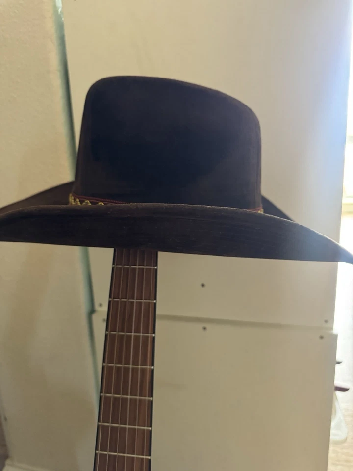 Cowboy Western Hat, vintage distressed Size Large 7 1/4-7 3/8  B19 - Image 4 of 4