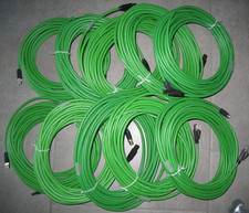 10 Stk. 15 Meter Ethernet / ProfiNet Flex-Steuerleitung mit M12 und RJ45 Stecker