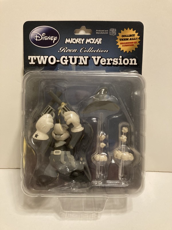 Disney Two-Gun Mickey Mouse Figure Medicom Toy Ultra Detailed Roen Collection