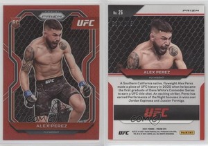 2021 Panini Prizm UFC Red Prizm /275 Alex Perez #26 Rookie RC