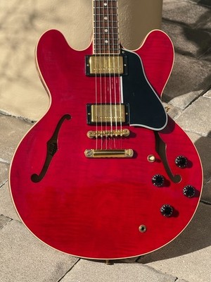 1997 Gibson ES 335 Dot Neck Reissue special flamey Cherry w/Gold