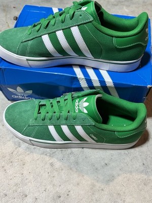 adidas Campus Vulc Green/White Men's 11.5 Women s 12.5 JQ0052