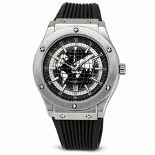 JNERY Globe Dial Quartz Watch Stainless Steel...