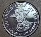 CLINT EASTWOOD " Make My Day " Mayor of Carmel 1oz 999 FINE Silver round RARE