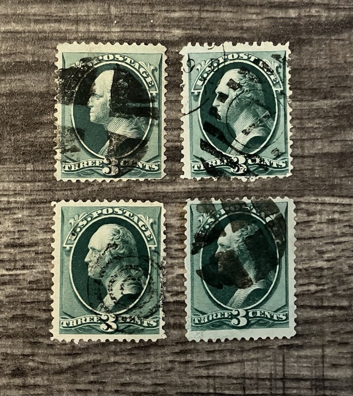 U.S. 3 Cent Lot - Nice Cancels / Good Color !!
