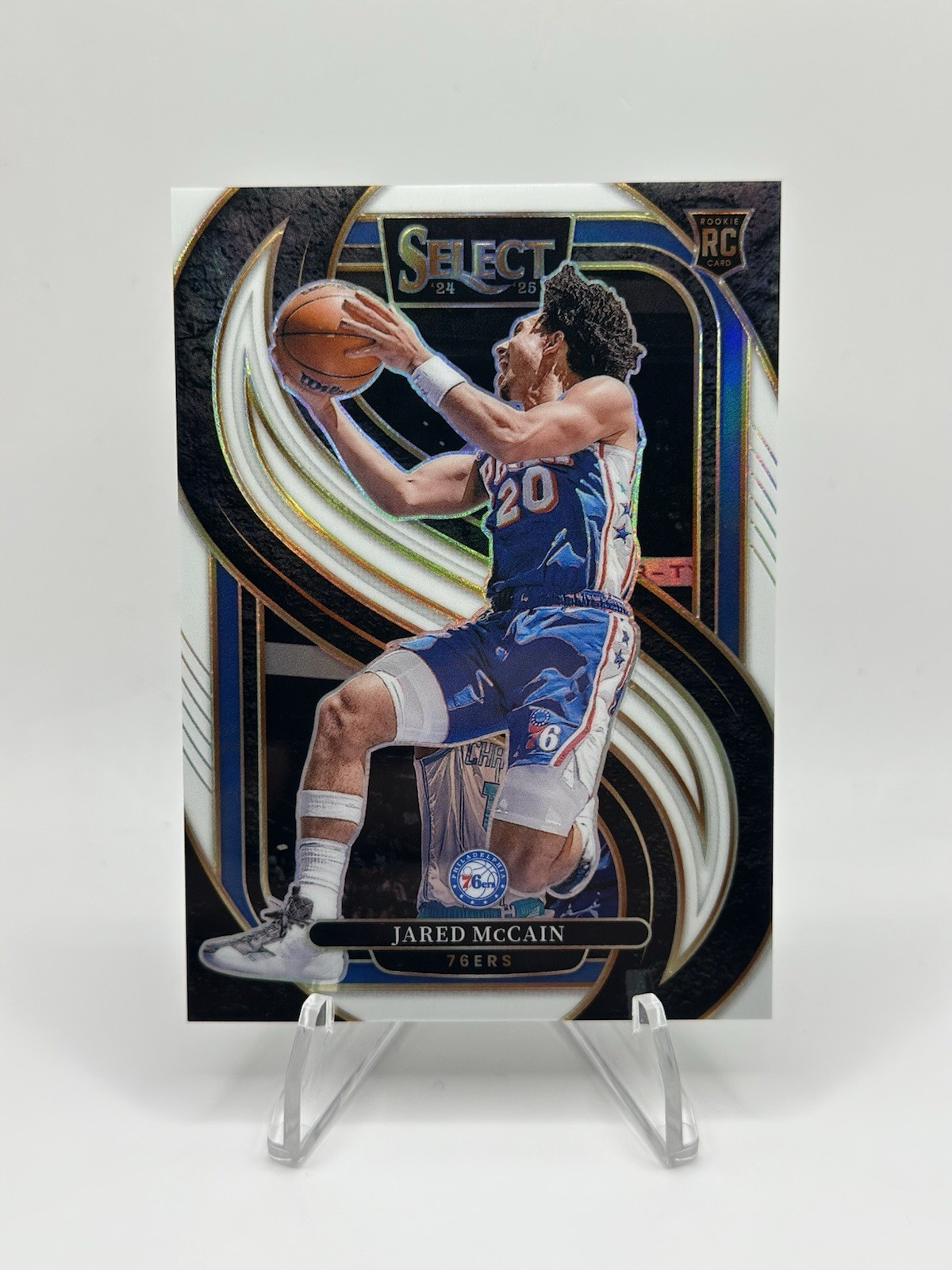 2024-25 Panini Select - Premier Level Jared McCain #184 White Prizm /149 (RC)