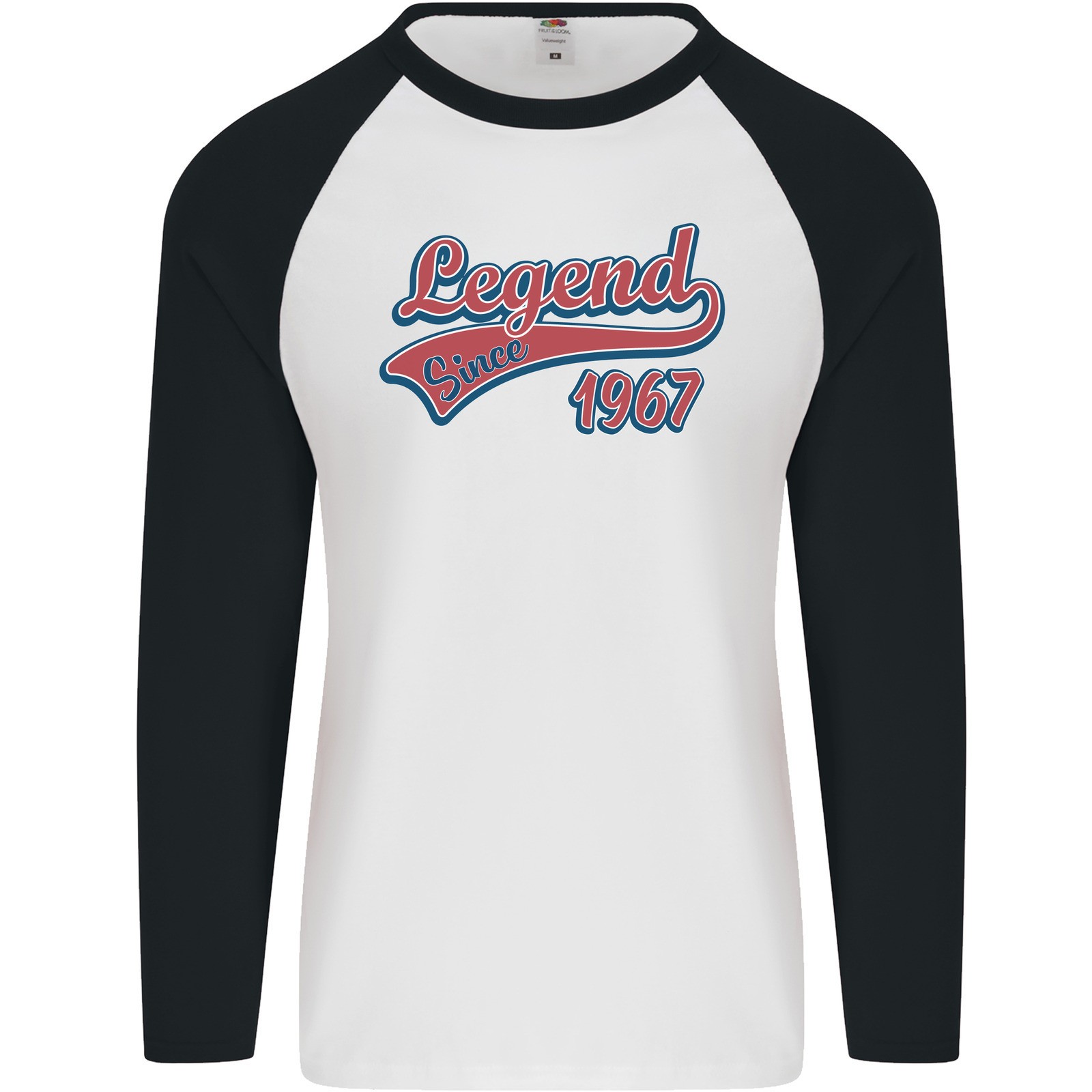 Legend Desde 59th Cumpleaños 1967 Hombres L/S Camiseta de Béisbol