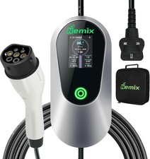 Nemix EV Charger 3.0KW 5M Cable with Type 2 to 3 Pin Plug HS-IEC-AC-1603-T White