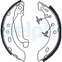 Delphi Bremsbackensatz LS1689 FüR Micra Nissan K11 2 16V HK11 AK11