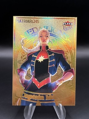 2024 Fleer Ultra Matriarchs of Marvel M-50 Captain Marvel Gold Medallion 114/200