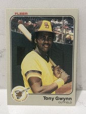 1983 Fleer #360 Tony Gwynn - Rookie Card - HOF SD Padres Beautiful Condition RC. rookie card picture