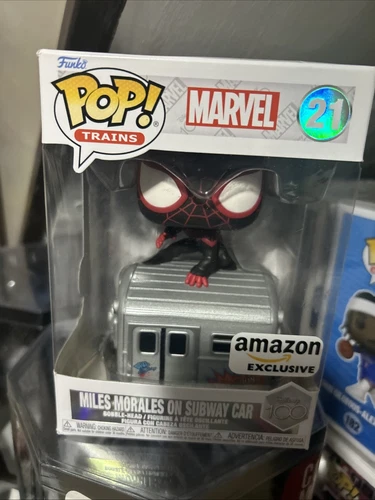 Funko Pop! Trains: Marvel - Miles Morales on Subway Car - Amazon Exclusive #21