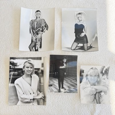 Vintage Lisa Maxwell Presse Foto Lot x5 Original 1980er BBC ITV Les Dennis Show