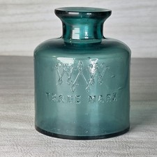 1880s Livermore's Stylographic Pen Co., Providence, RI WWW spool ink bottle