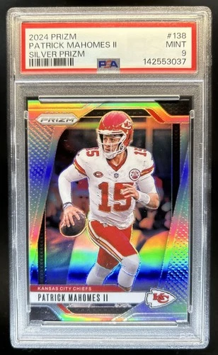 2024 Panini Prizm Patrick Mahomes II Silver #138 Chiefs PSA 9